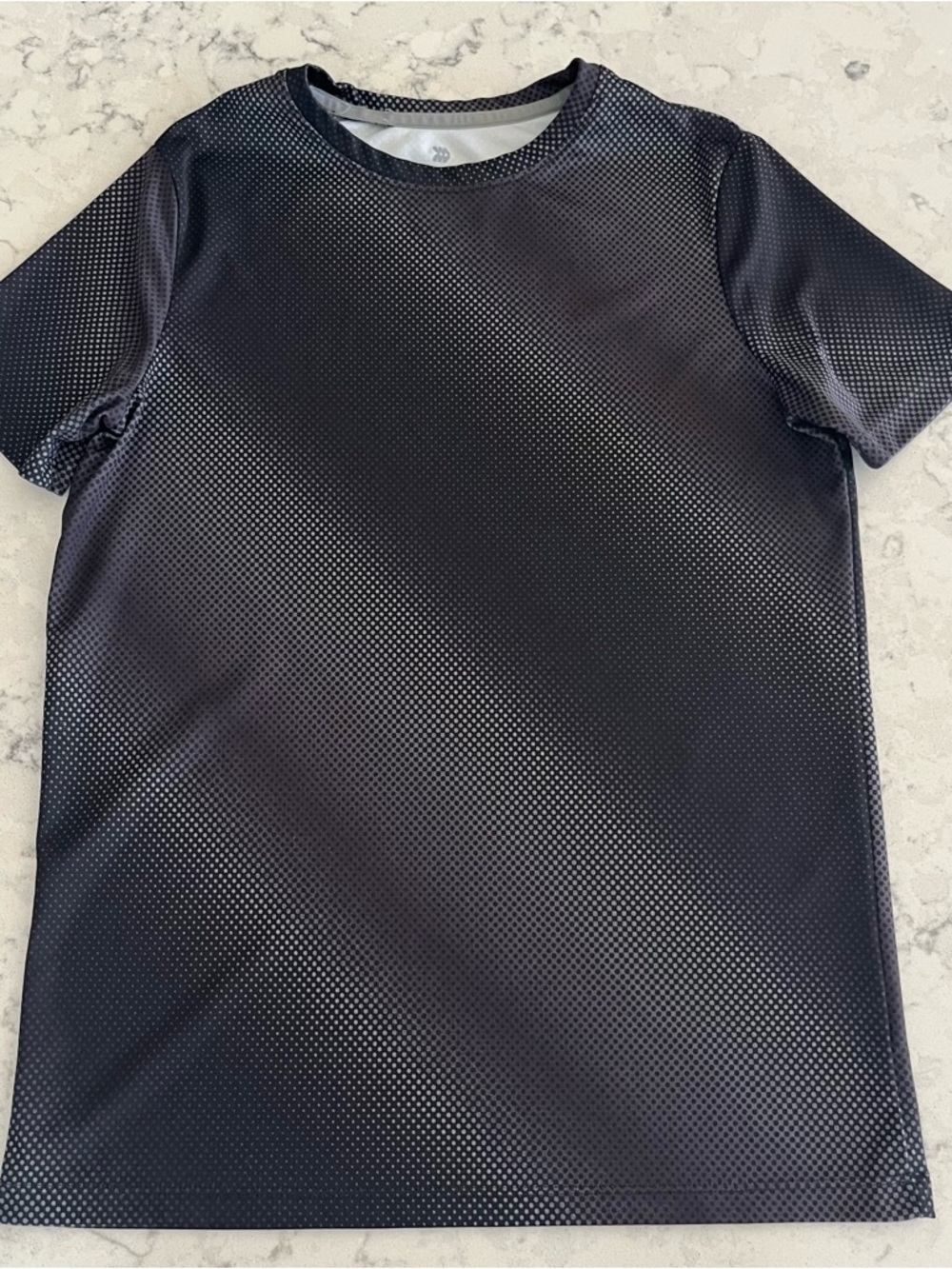 Boys XL 14 All in Motion Shirt Black Short Sleeve Athletic Activewear Top